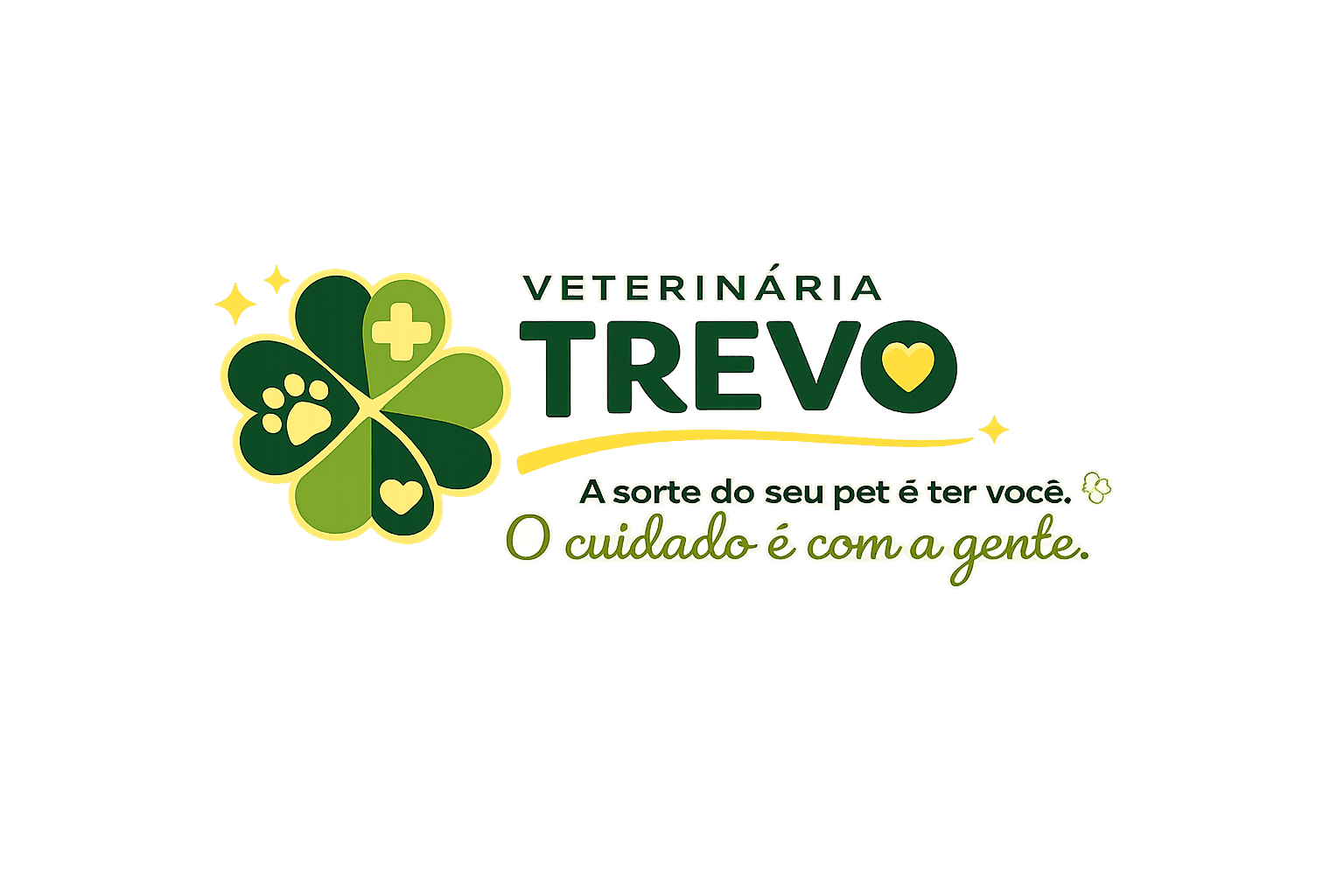 Logotipo Veterinária Trevo